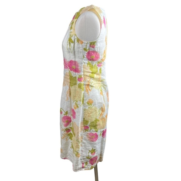 J. Jill | Floral Linen Sleeveless Dress Womens Size 2 - Picture 5 of 10